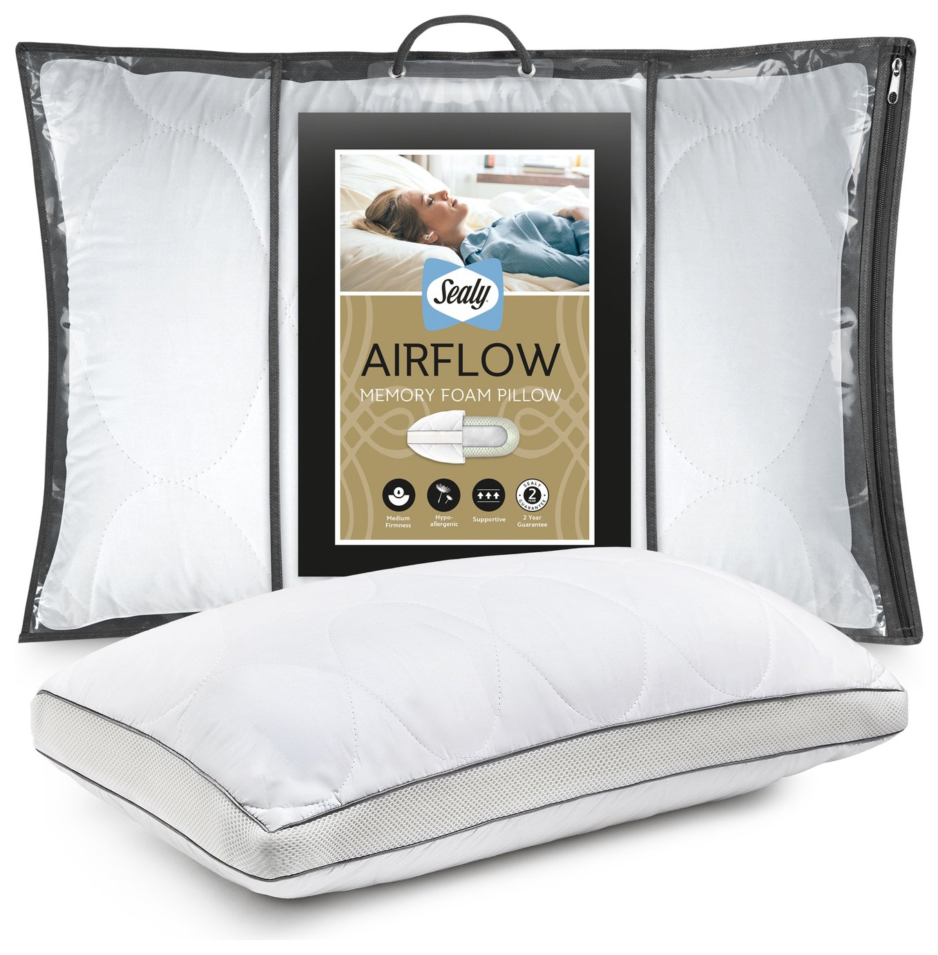 Sealy Airflow Memory Foam Pillow