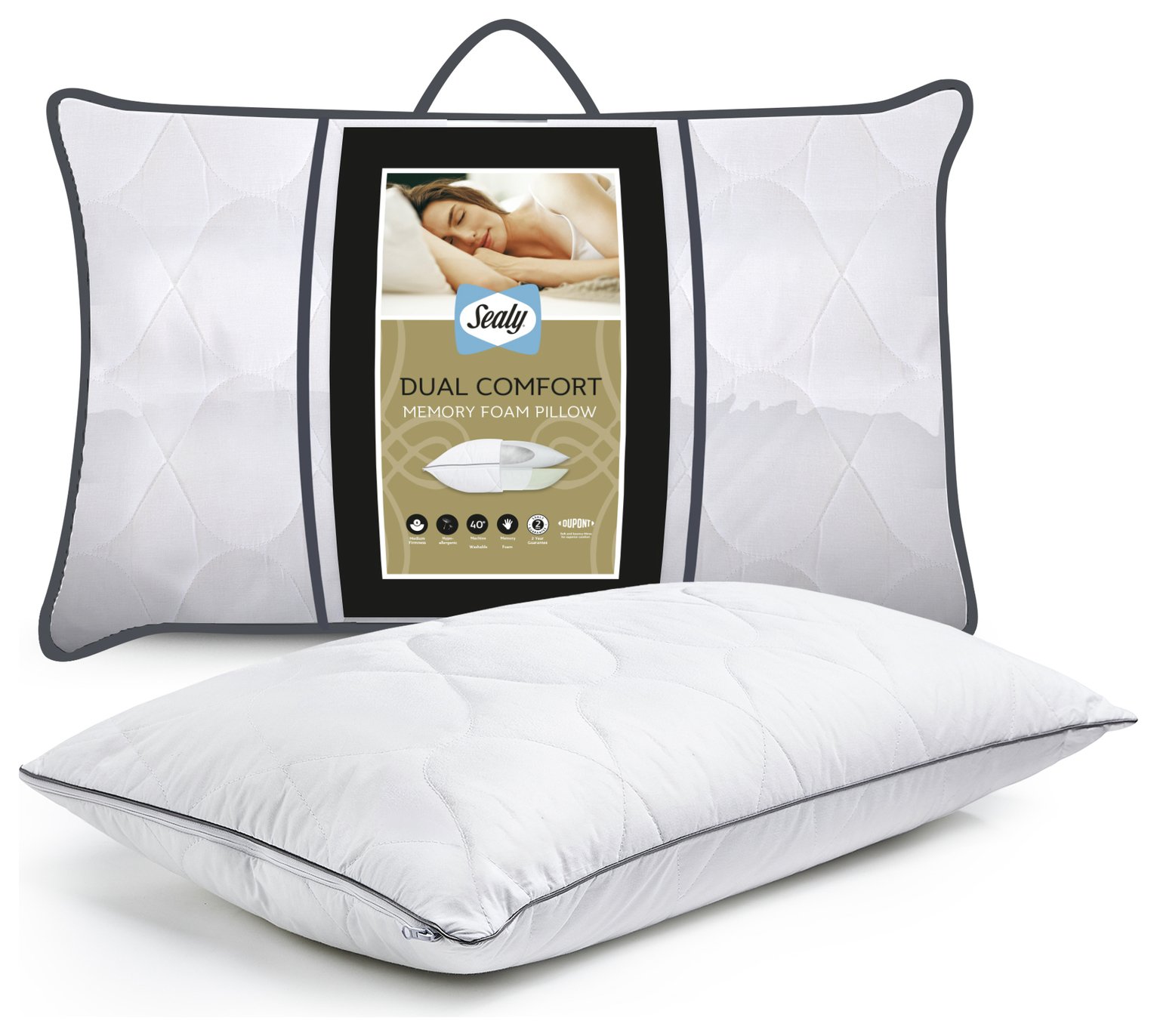 Sealy Dual Comfort Memory Foam Pillow