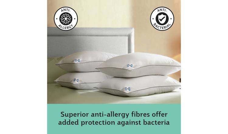 Buy Sealy Anti Allergy Medium Firm Pillow 4 Pack Pillows Argos