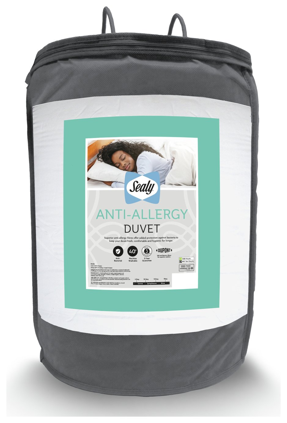 Sealy Anti Allergy Hollowfibre 10.5Tog Duvet - Double
