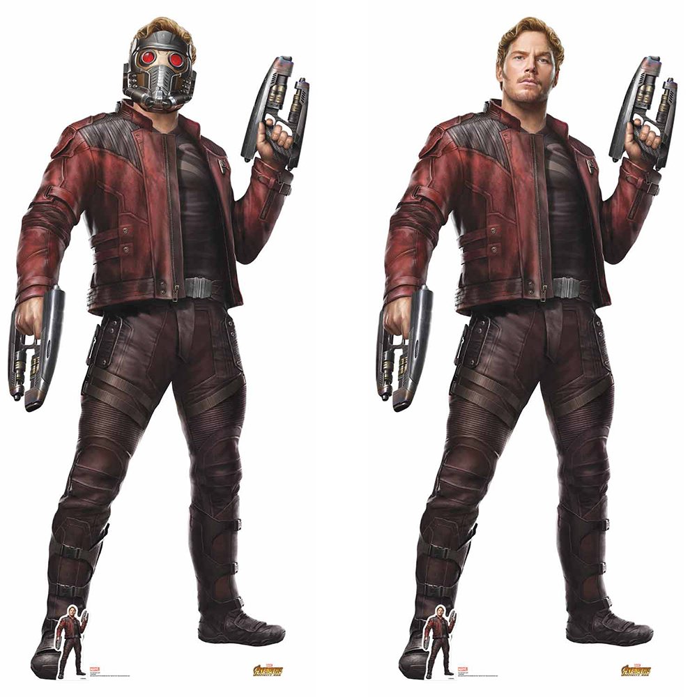 Star Cutouts Marvel Avengers Star Lord Cardboard Cutout