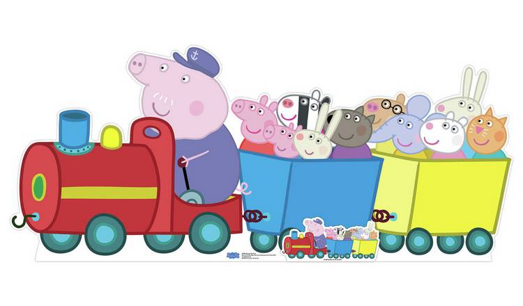 Star Cutouts Peppa Pig Grandpa Pig Train Cardboard Cutout