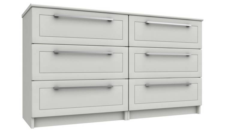 Argos deals white dresser