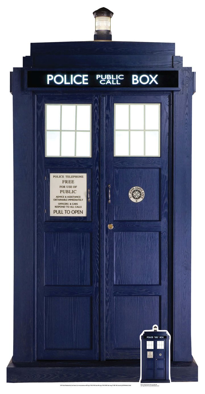 Star Cutouts Doctor Who The Tardis Cardboard Cutout