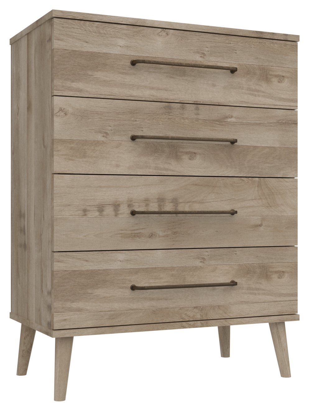 Sherwood 4 Drawer Chest - Oak