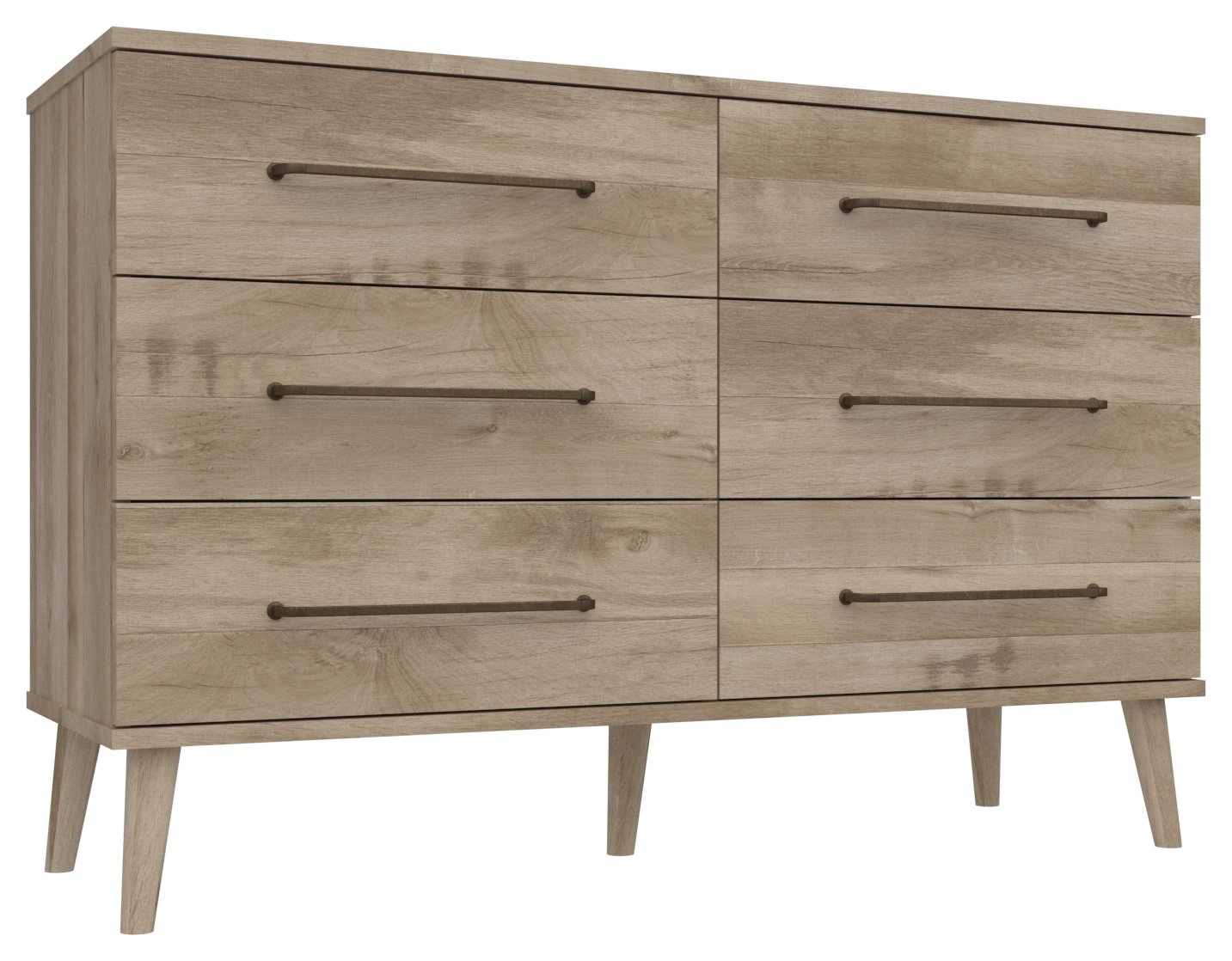 Sherwood 3 3 Drawer Chest - Oak