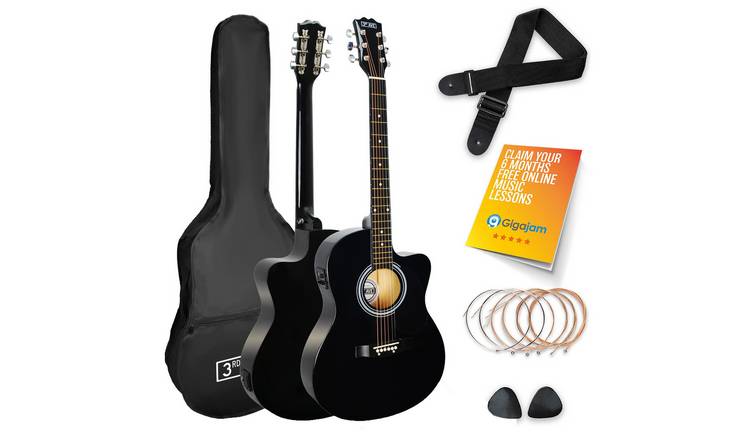 Buy 3rd Avenue Full Size 4 4 Electro Acoustic Guitar Pack Electric guitars Argos