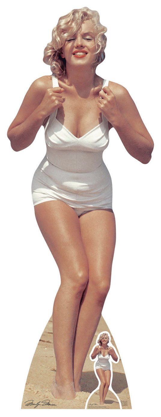 Star Cutouts Marilyn Monroe Swimsuit White Cardboard Cutout review