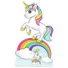 Rainbow Unicorn Cardboard Standup