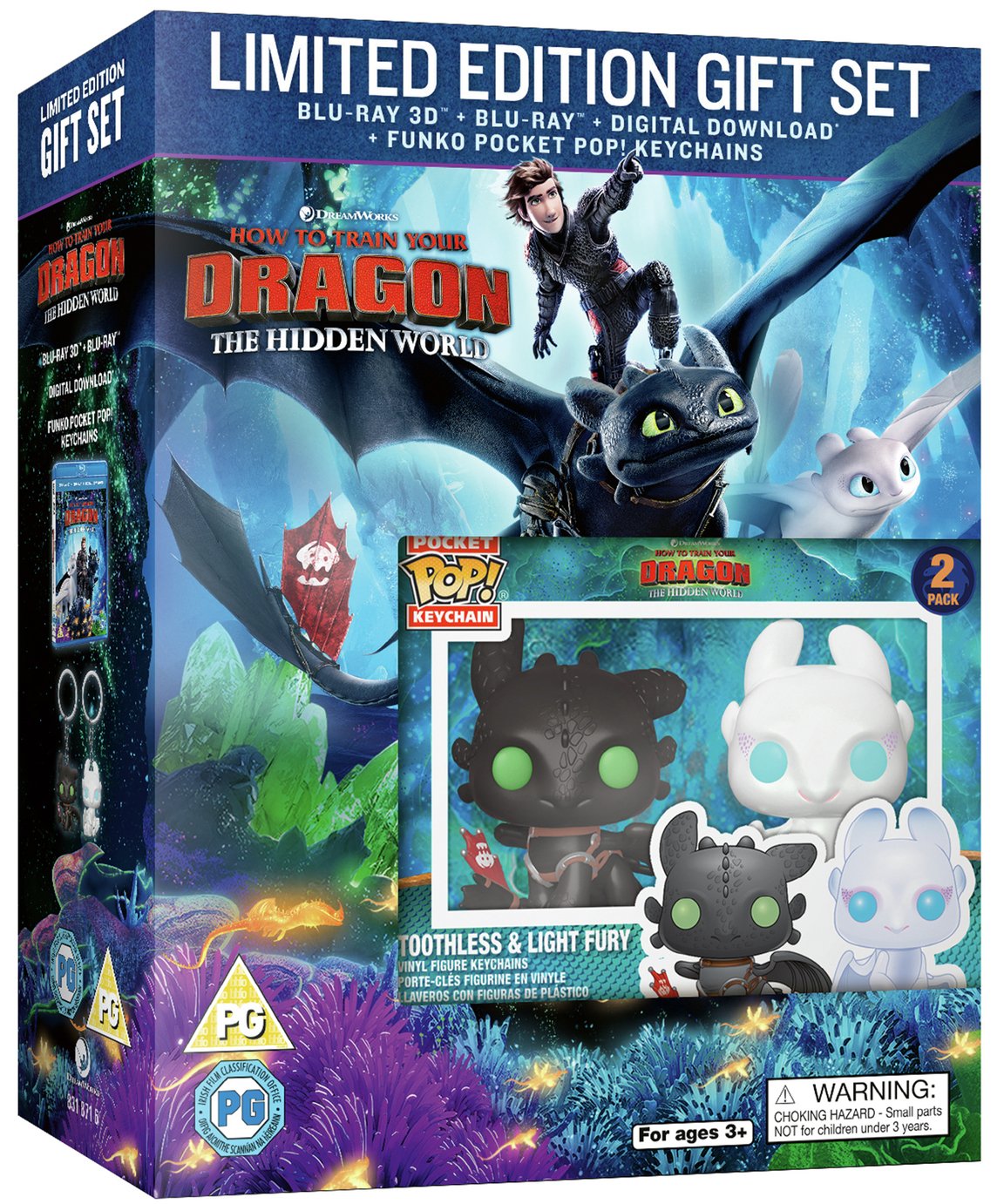 How to Train Your Dragon 3 3D Blu-Ray & Limited Edn Keyring