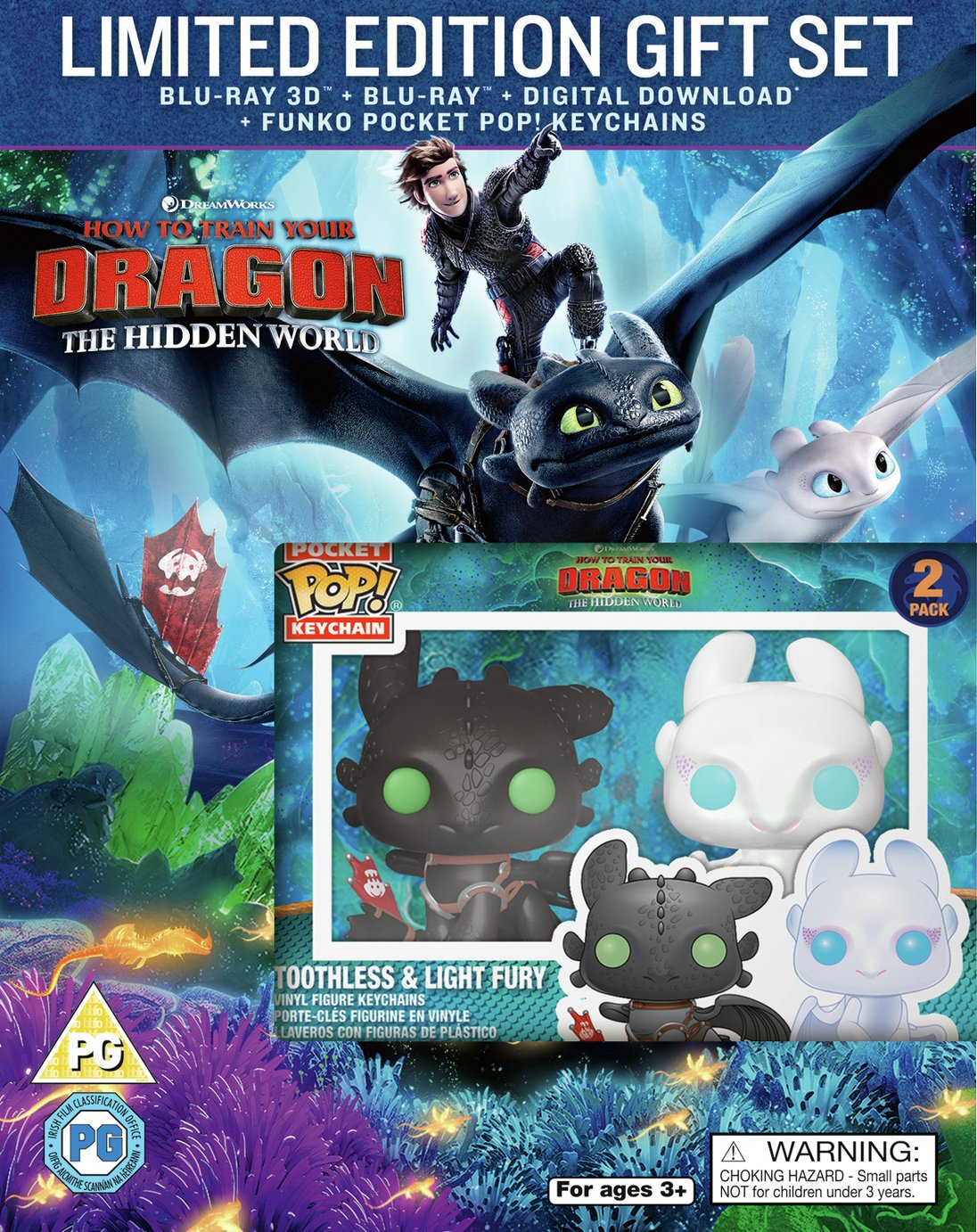 How to Train Your Dragon 3 3D Blu-Ray & Limited Edn Keyring Review