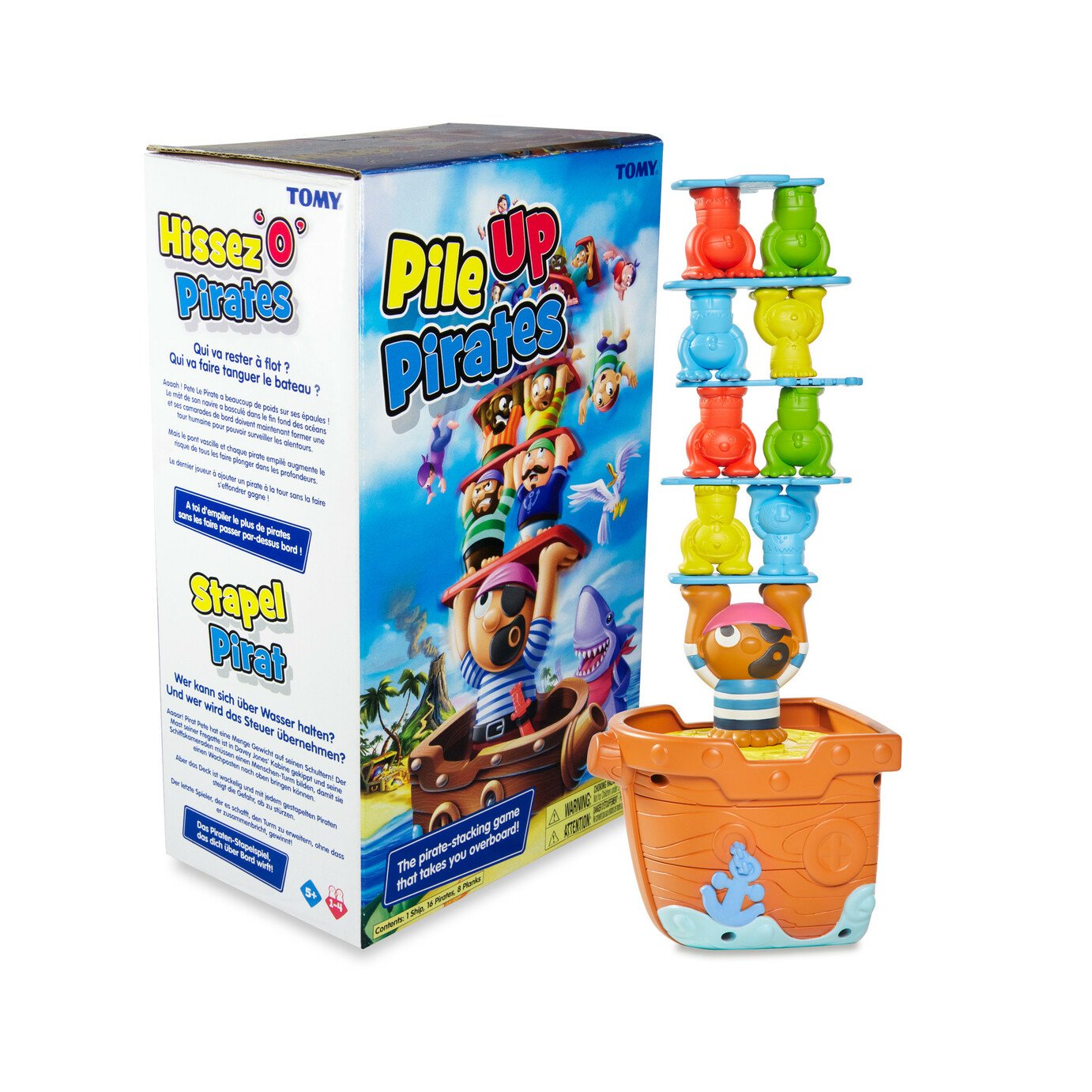 Tomy Pile Em Up Pirates Board Game