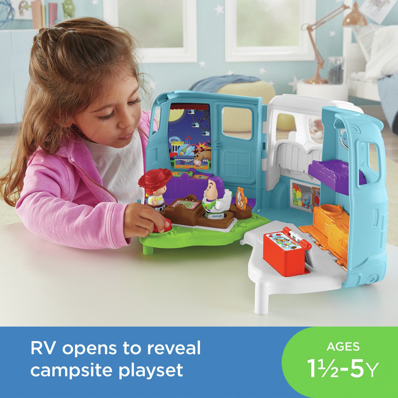 Little People Disney Toy Story 4 Jessie's RV Campground Review