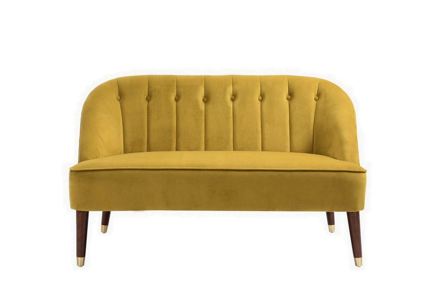 Birlea Alexa 2 Seater Fabric Sofa - Mustard