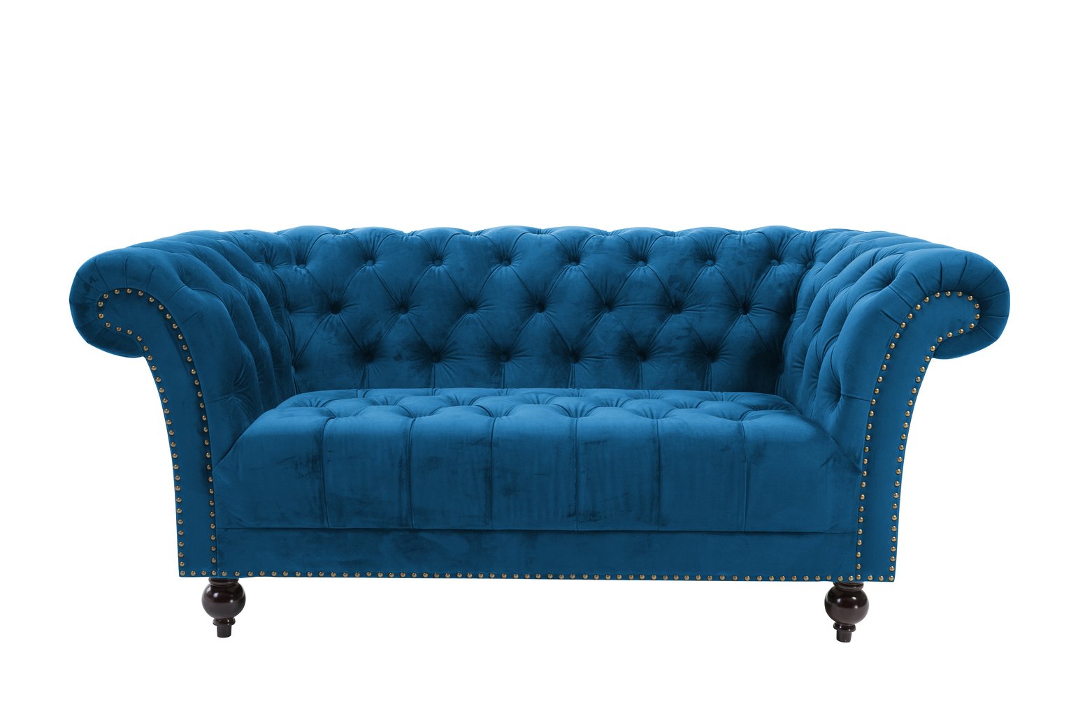 Birlea Chester 2 Seater Fabric Sofa - Blue