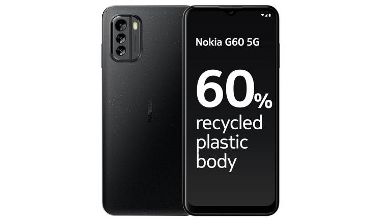 SIM Free Nokia G60 5G 64GB Mobile Phone - Black