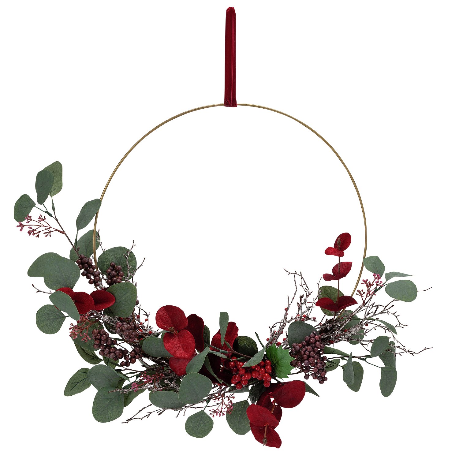 Argos Home Berry Christmas Eucalyptus Berry Wreath