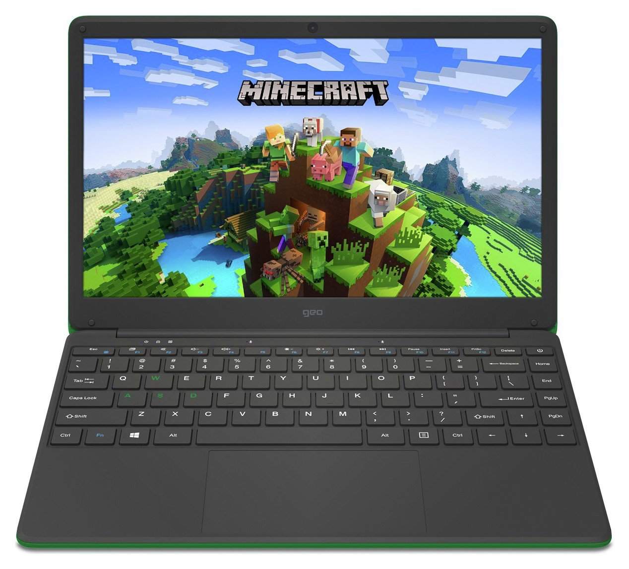 GeoBook 140 Minecraft 14in Celeron 4GB 64GB Laptop - Green