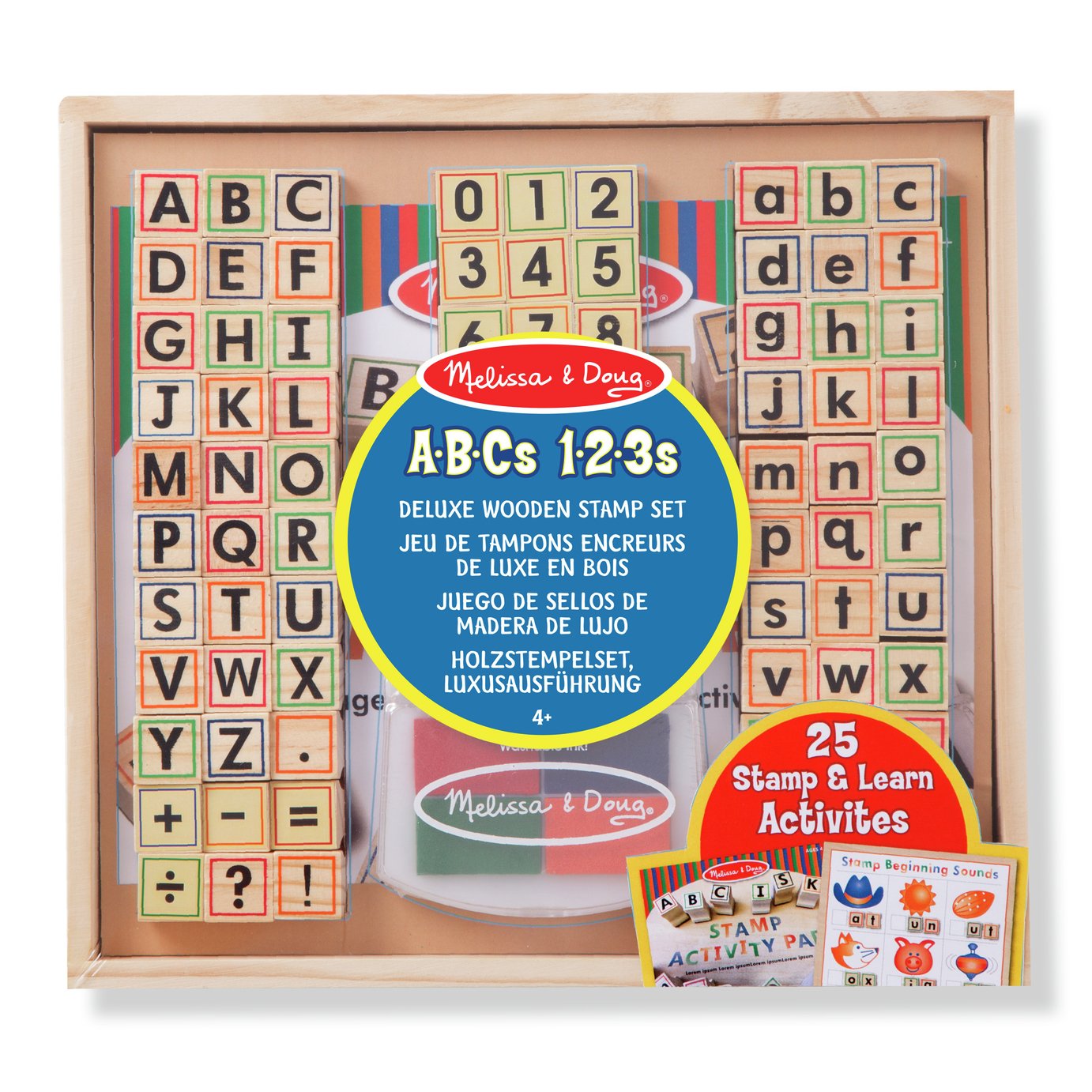 Melissa & Doug Deluxe Wooden Stamp ABC 123 Set Review