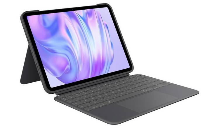 Logitech Combo Touch iPad Pro 11 Inch Tablet Case – Grey