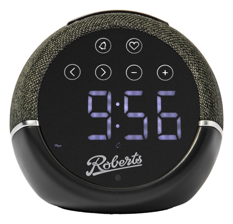 Roberts Zen FM Bedside Alarm Clock Radio - Black