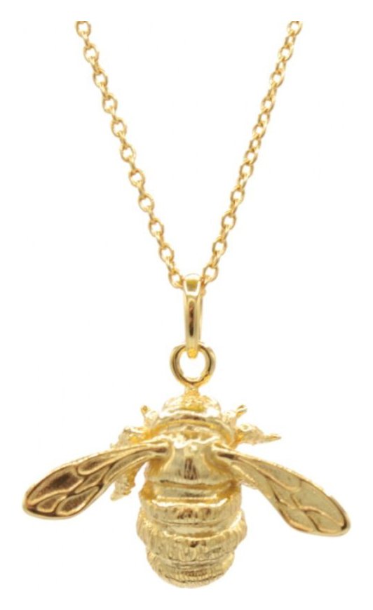 Bill Skinner 18ct Gold Plated Silver Bee Pendant Necklace