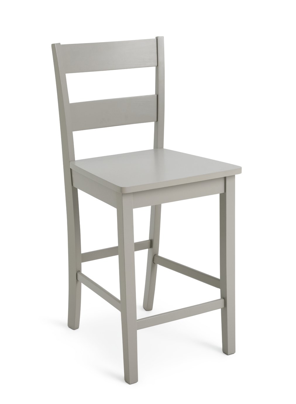 Habitat Chicago Solid Wood Bar Stool - Grey