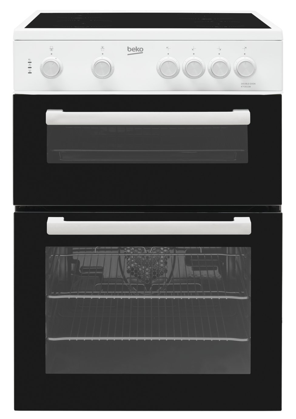 Beko KTC611W 60cm Single Electric Cooker - White