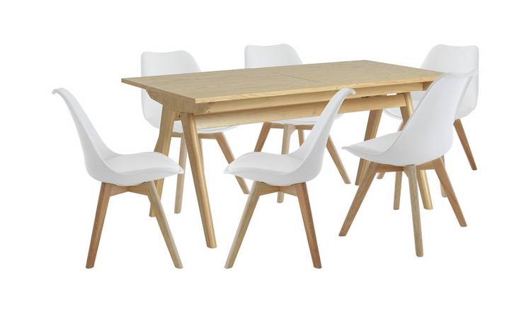 Habitat white 2024 dining table