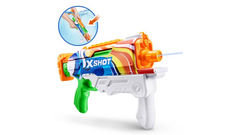 XSHOT Water Warfare – Pack Fast Fill : 4 Stealth Soaker + 4 Nano Blaster – 8 Pistolets à Eau, Remplissage 1 Seconde
