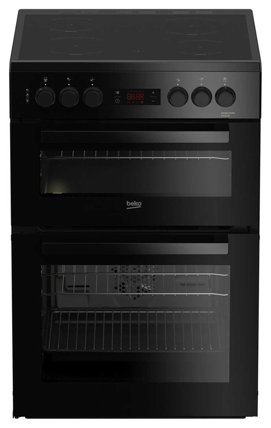 Beko KTC613K 60cm Single Electric Cooker – Black