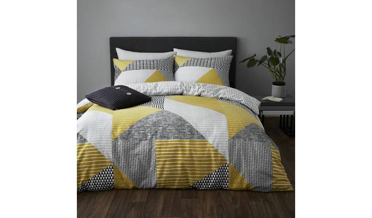 Buy Catherine Lansfield Ochre Larsson Geo Bedding Set Double