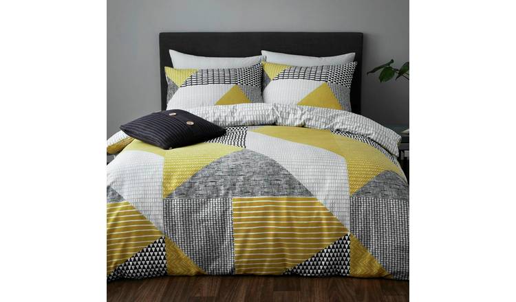 Buy Catherine Lansfield Ochre Larsson Geo Bedding Set Kingsize