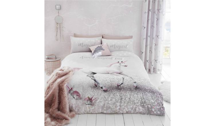 Buy Catherine Lansfield Enchanted Unicorn Bedding Set Double