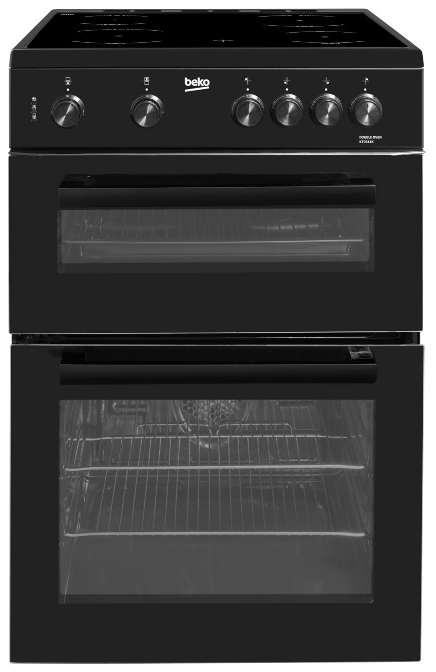 Beko KTC611K 60cm Single Electric Cooker – Black