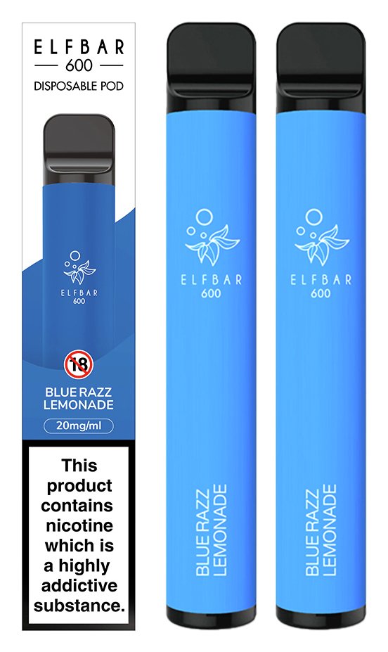 Elf Bar Disposable Vape Kit Blue Razz Lemonade Set of 2