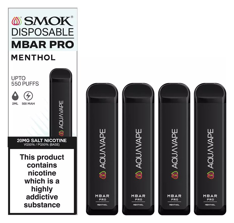 Smok Mbar Pro Disposable Vape Kit Menthol Set of 4