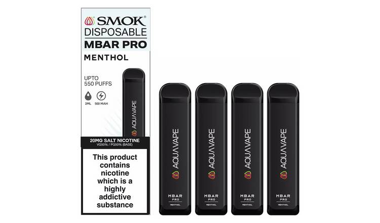 Smok Mbar Pro Disposable Vape Kit Menthol Set of 4