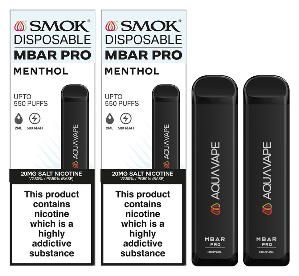 Smok Mbar Pro Disposable Vape Kit Menthol Set of 2