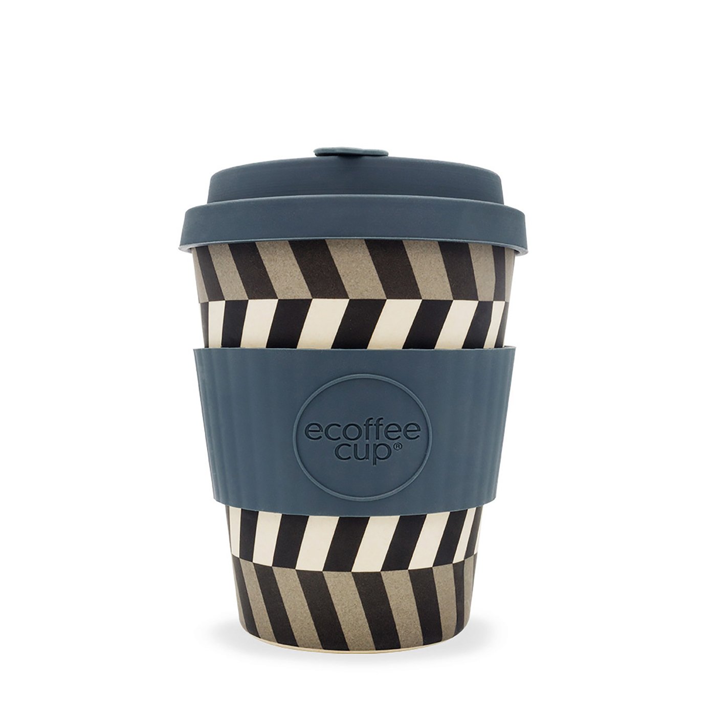 Ecoffee Cup Geometric Blue Travel Mug - 340ml