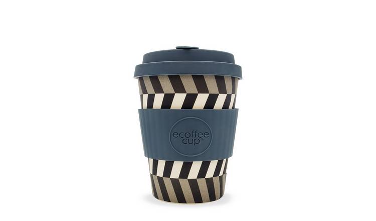 Ecoffee Cup Geometric Blue Travel Mug - 340ml