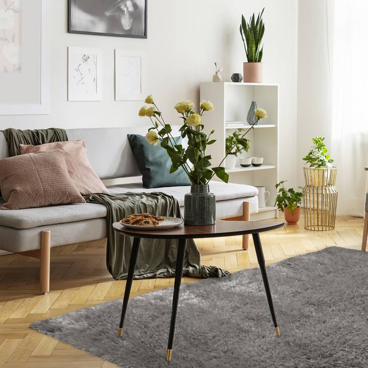 Homemaker Supersoft Plain Grey Shaggy Rug - 150x80cm 0