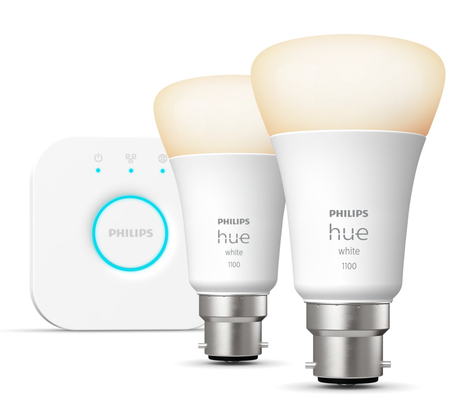 Philips Hue Starter Kit With White B22 Bulb