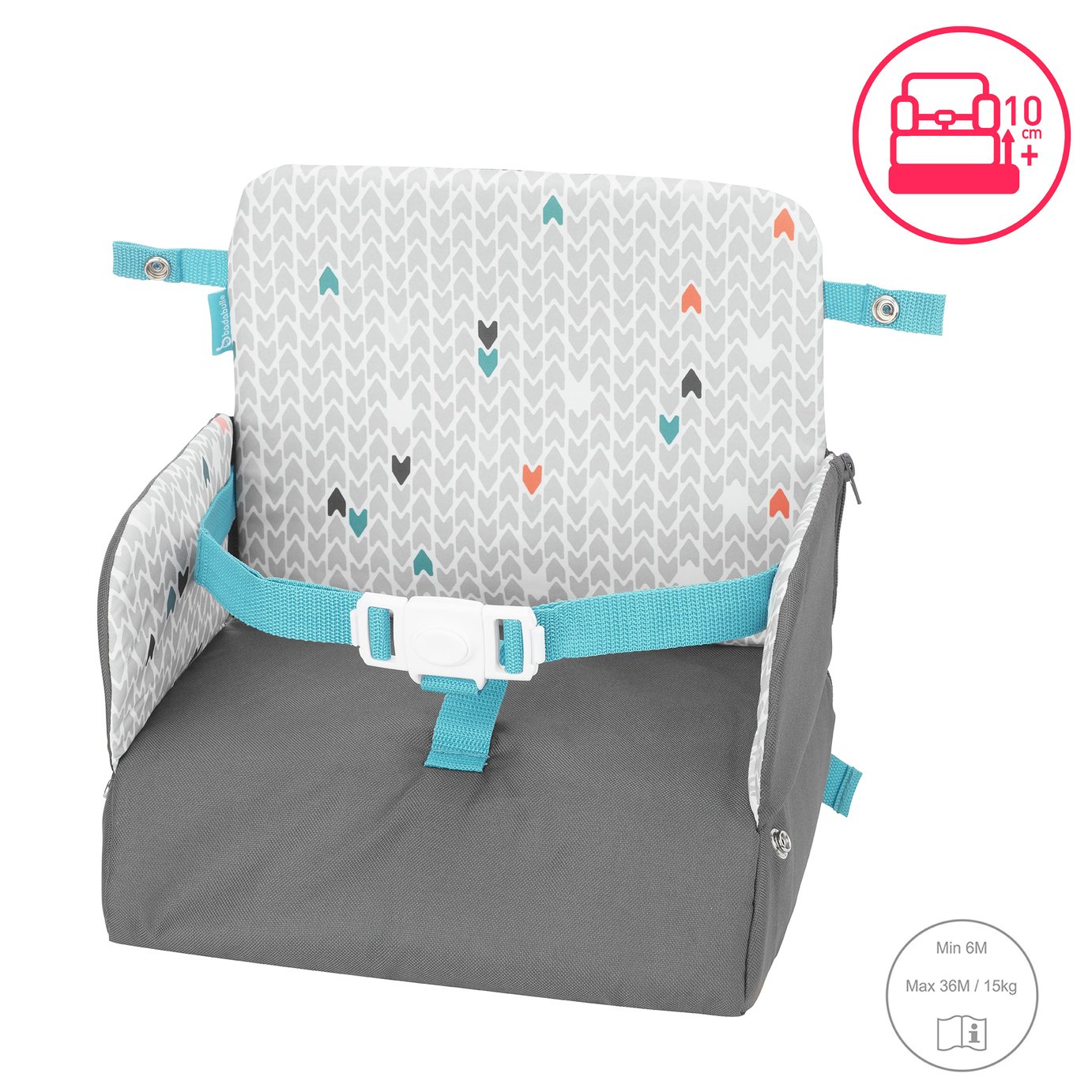 Badabulle Yummy Travel Booster Seat - Grey