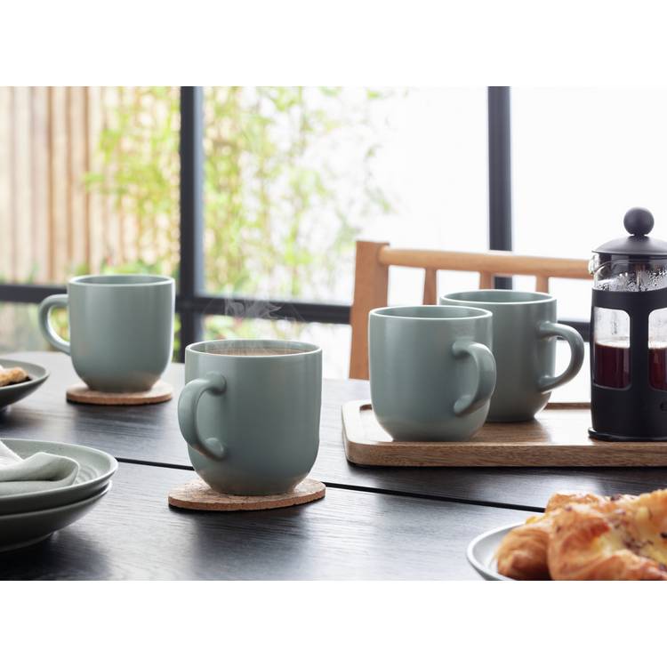 Habitat Set of 4 Mugs - Matte Green 0