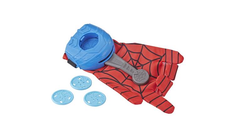 Disney Spider Mans Toys Kid Wrist Launcher Toy Set Super Hero Movie Figures  Cosplay Glove Soft Bullet Birthday Gift for Children