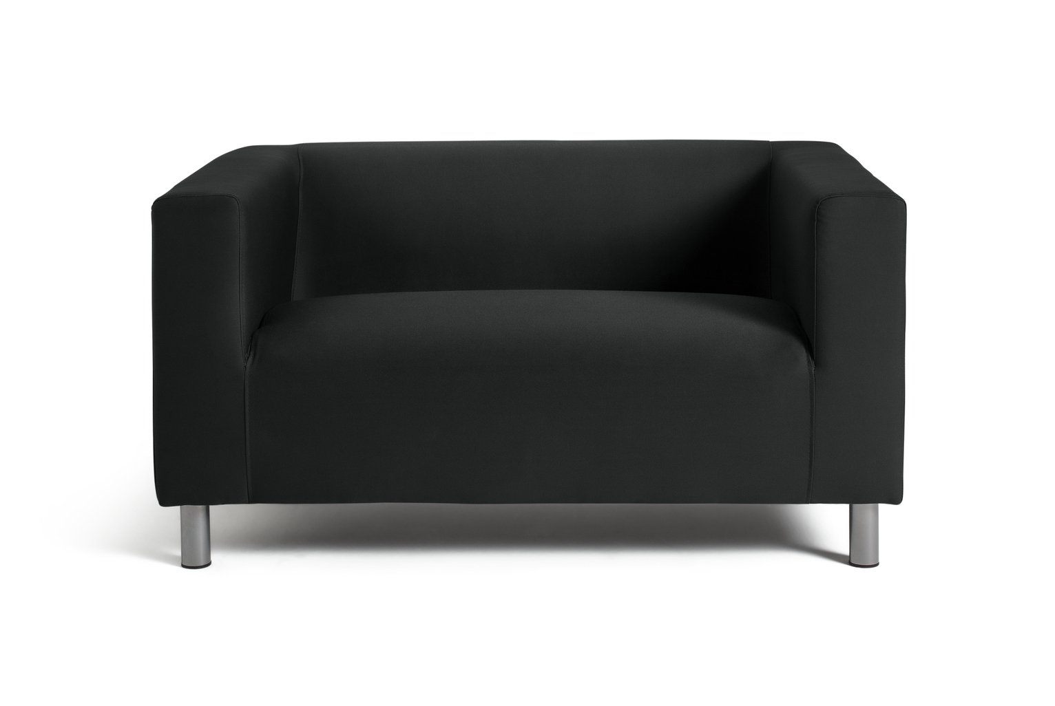 Argos Home Moda Small Fabric 2 Seater Sofa - Black