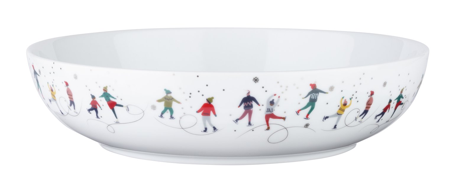 Argos Home Christmas Serving Bowl - Berry