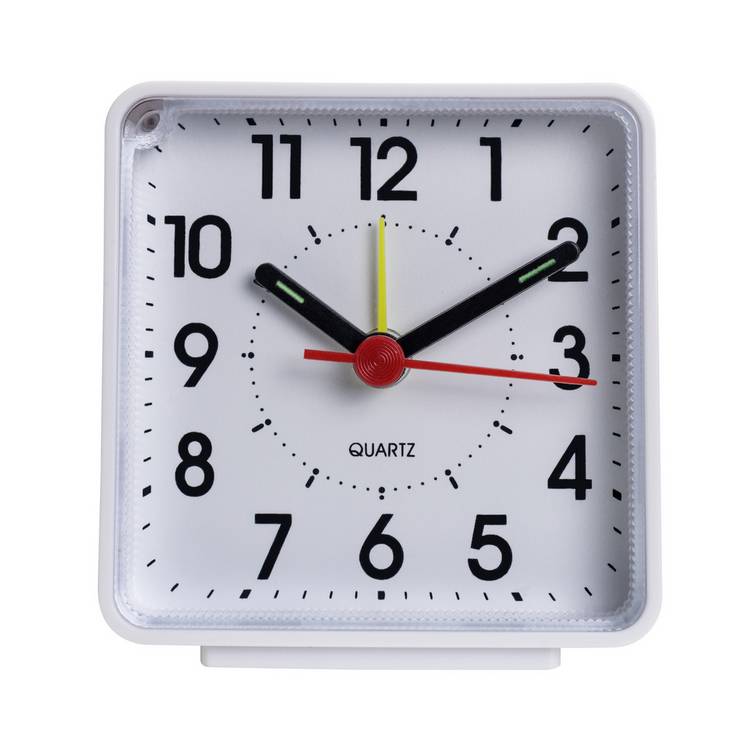 Habitat Analogue Alarm Clock - White 0