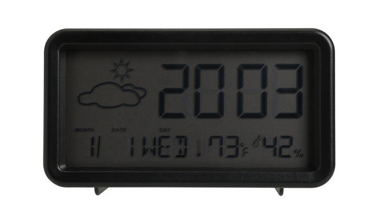 Buy Constant LCD Display Digital Alarm Clock - Black, Clocks